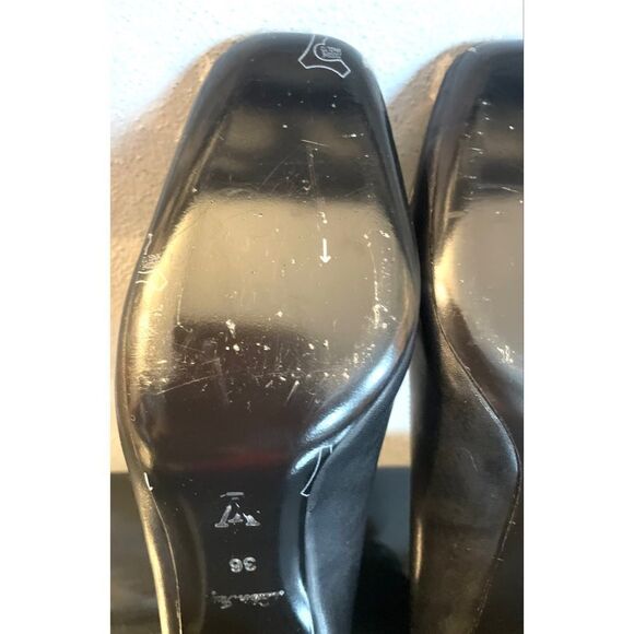 louis vuitton madeleine pump new black leather women’s shoes size 36/6 medium - Picture 14 of 15